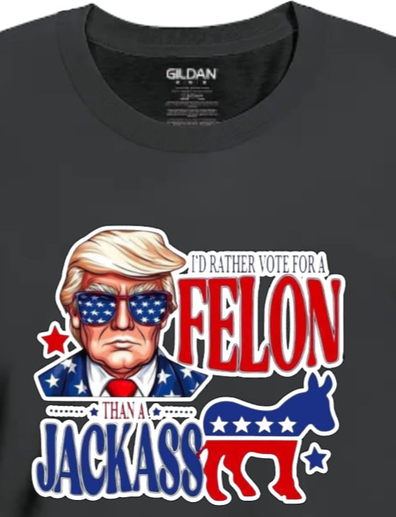 I'd Rather Vote for a Felon T-shirt